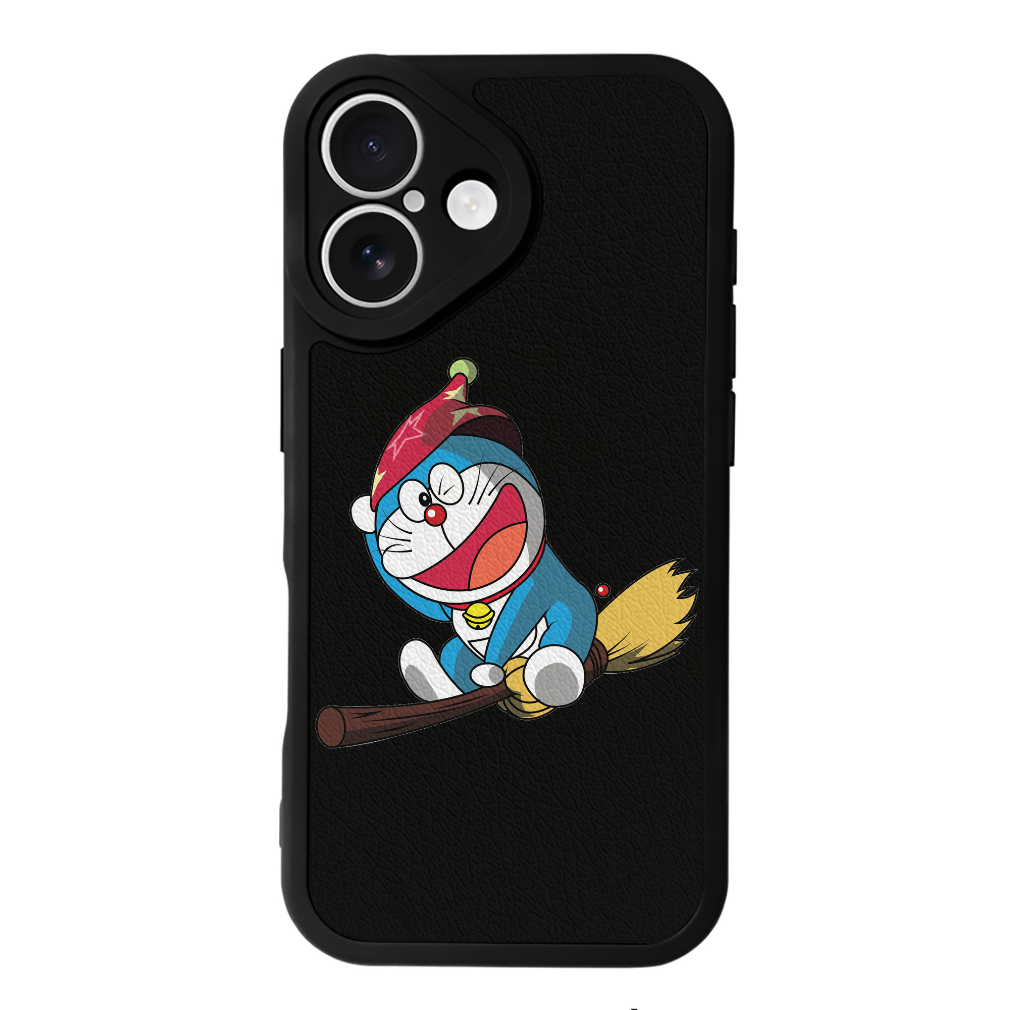 （画像用） ドラえもん Doraemon 【iPhone 16シリーズ対応】シリコンスマホケース（レザー調） 材質：シリコン